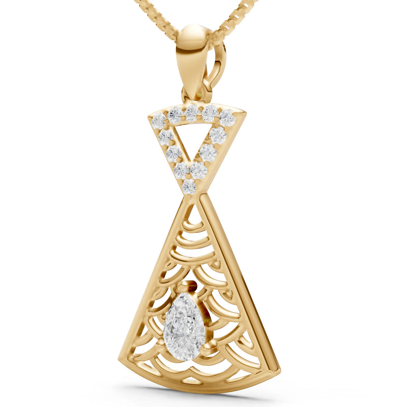 Kite Gemstone Pendant - Pear