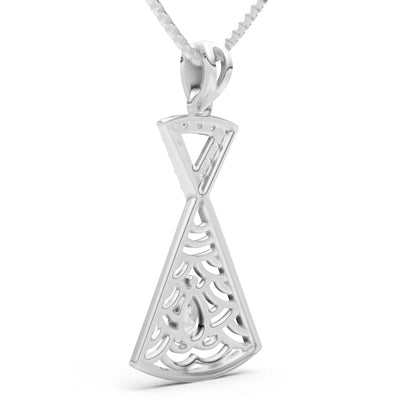 Diamond Kite Pear Gemstone Pendant