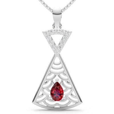 Kite Gemstone Pendant - Pear