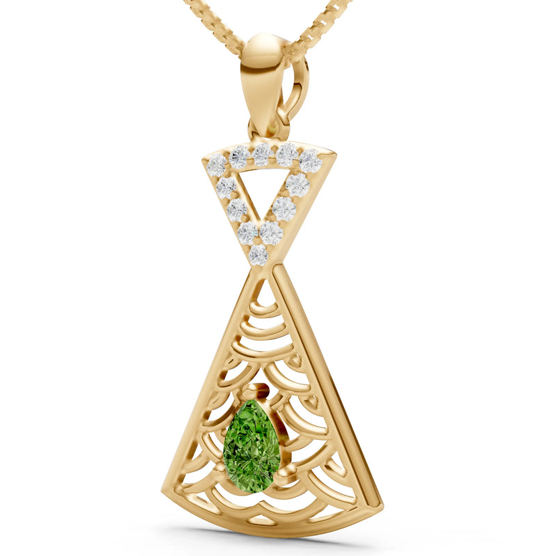 Kite Gemstone Pendant - Pear