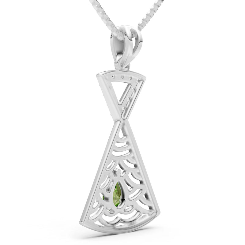 Kite Gemstone Pendant - Pear