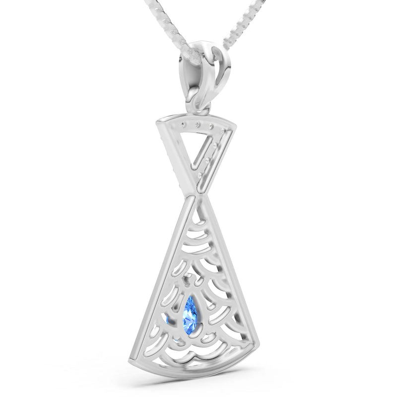 Kite Gemstone Pendant - Pear