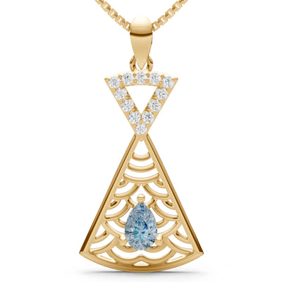 Kite Gemstone Pendant - Pear