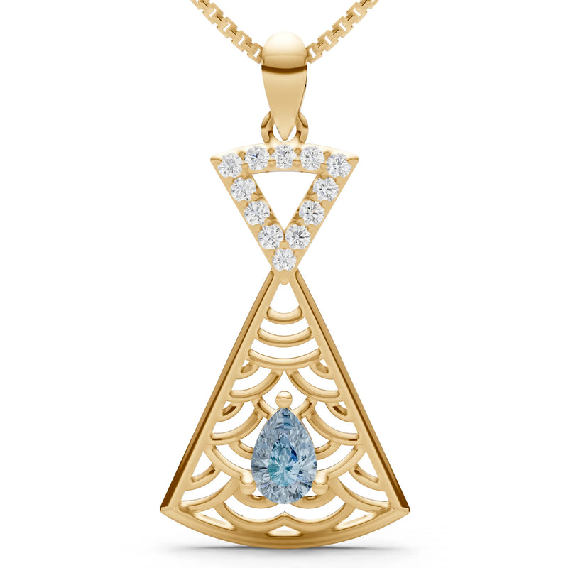 Kite Gemstone Pendant - Pear