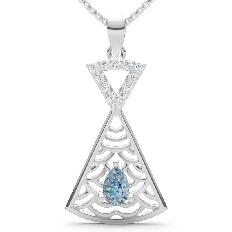 Kite Gemstone Pendant - Pear