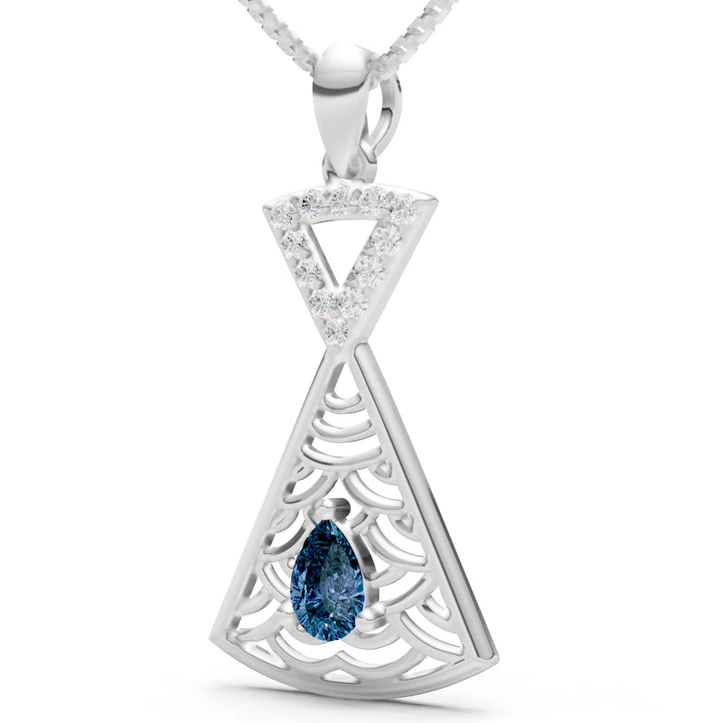 Kite Gemstone Pendant - Pear
