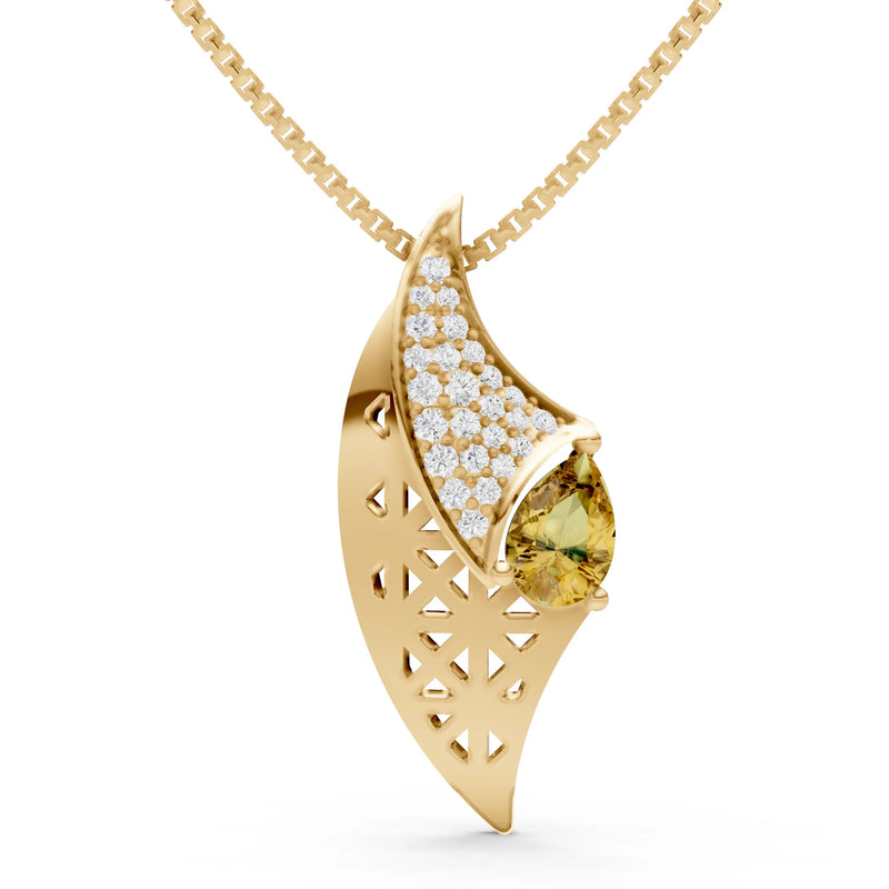 Gemstone Pendant - Pear