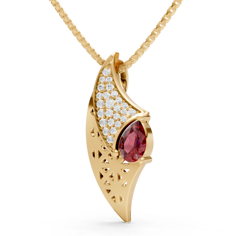 Gemstone Pendant - Pear