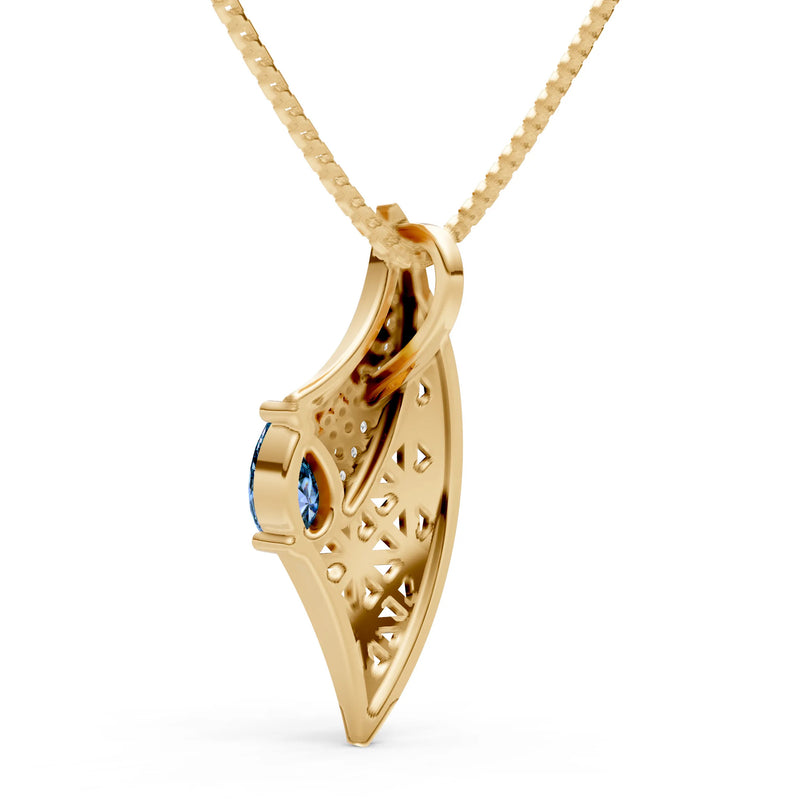 Alexandrite Pear Gemstone Pendant