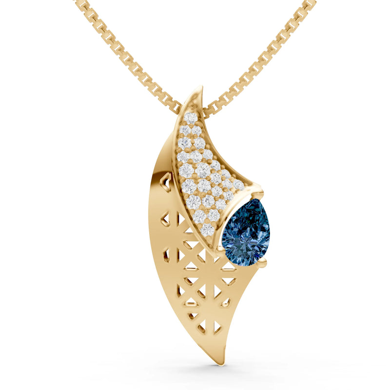 Alexandrite Pear Gemstone Pendant