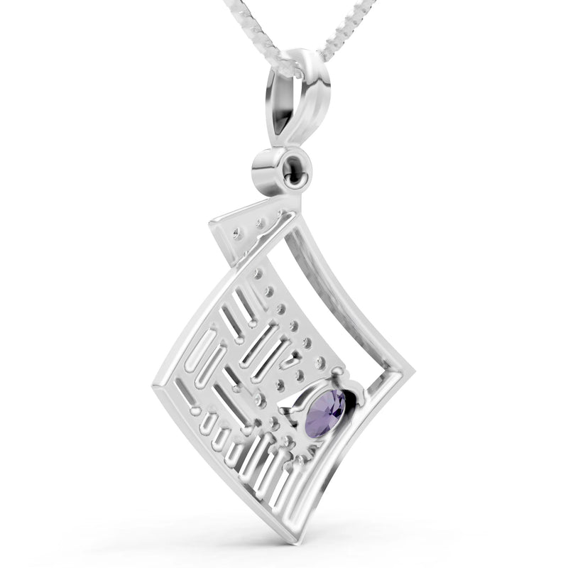 Lightning Gemstone Pendant