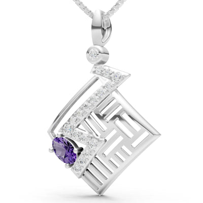 Lightning Gemstone Pendant