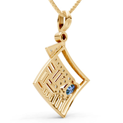 Lightning Gemstone Pendant