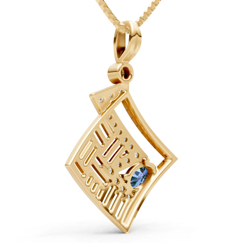 Lightning Gemstone Pendant