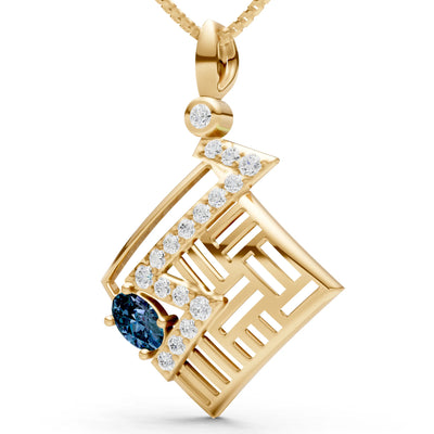 Lightning Gemstone Pendant