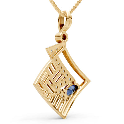 Lightning Gemstone Pendant