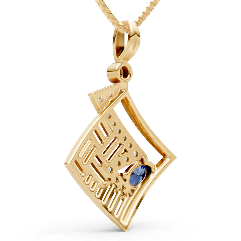 Lightning Gemstone Pendant