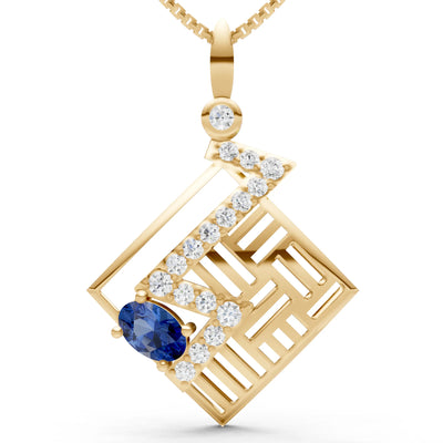 Lightning Gemstone Pendant