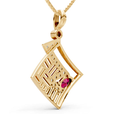 Lightning Gemstone Pendant