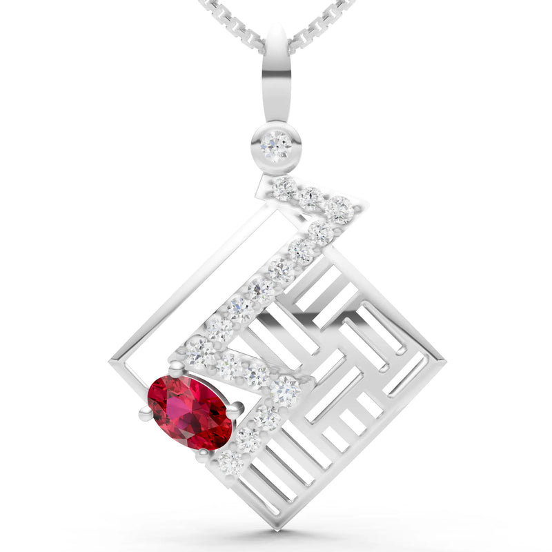 Lightning Gemstone Pendant