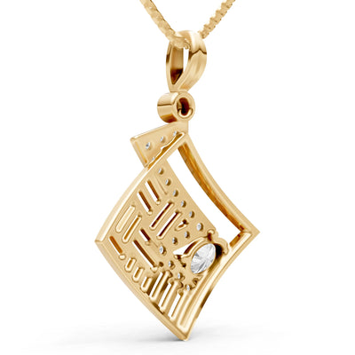 Lightning Gemstone Pendant