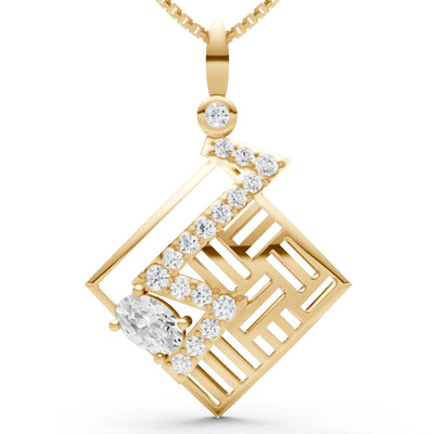 Lightning Gemstone Pendant