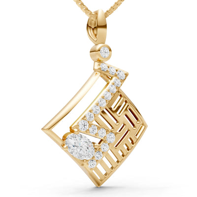 Lightning Gemstone Pendant