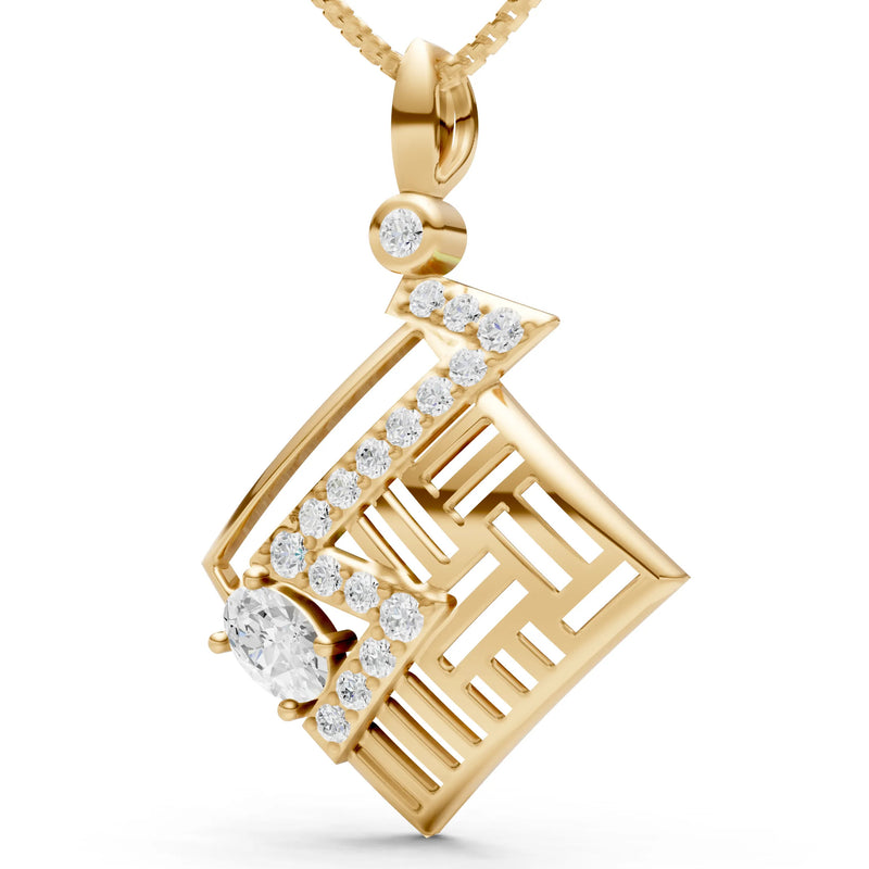 Lightning Gemstone Pendant