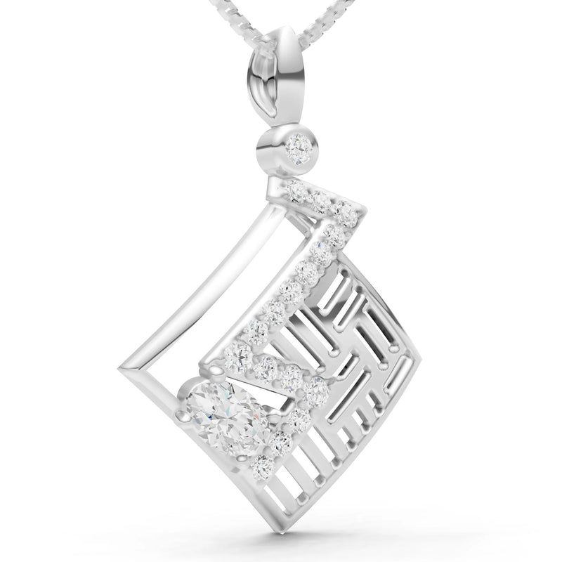 Diamond Lightning Gemstone Pendant