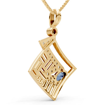 Lightning Gemstone Pendant