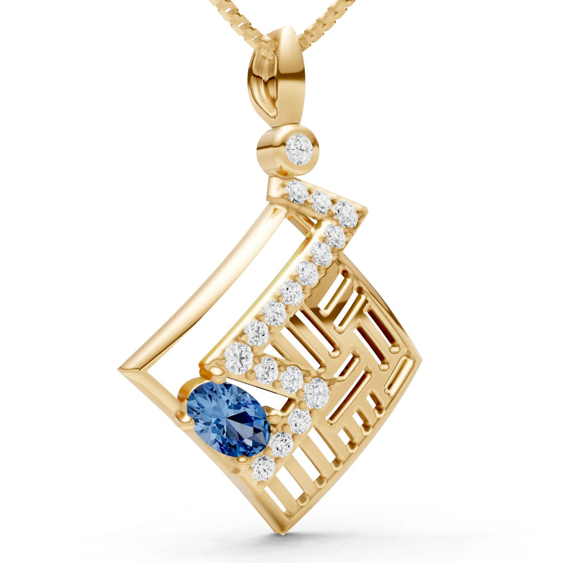 Lightning Gemstone Pendant