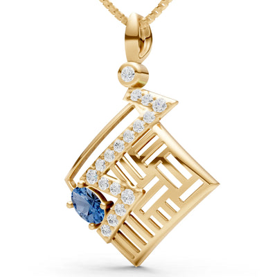 Lightning Gemstone Pendant