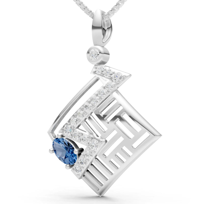 Lightning Gemstone Pendant