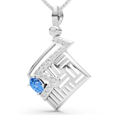 Lightning Gemstone Pendant