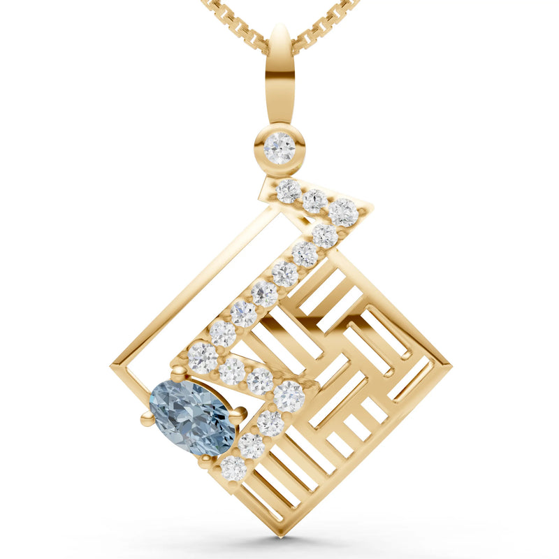 Lightning Gemstone Pendant