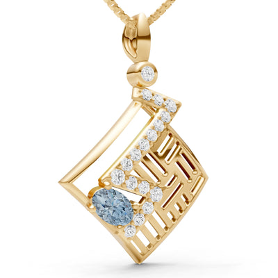 Lightning Gemstone Pendant