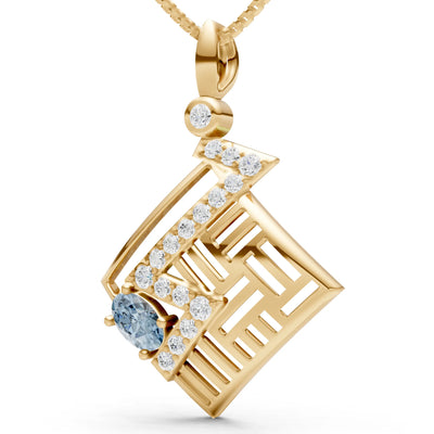 Lightning Gemstone Pendant