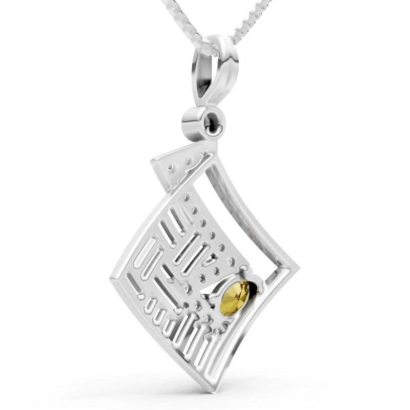 Lightning Gemstone Pendant