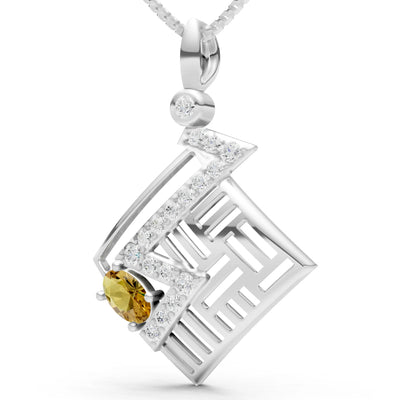 Lightning Gemstone Pendant