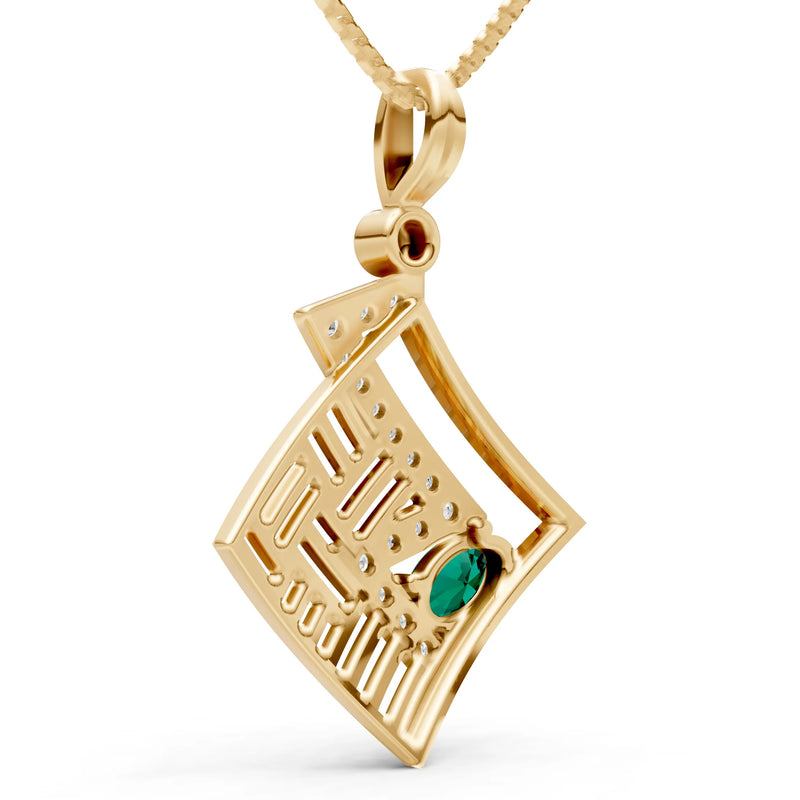 Lightning Gemstone Pendant