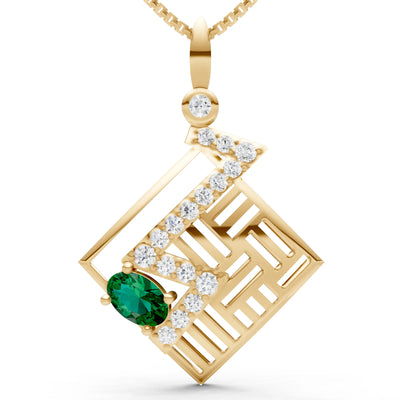 Lightning Gemstone Pendant