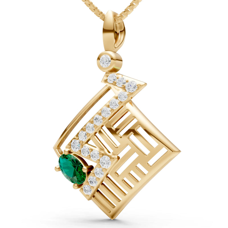 Lightning Gemstone Pendant