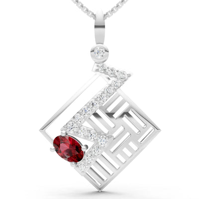 Lightning Gemstone Pendant