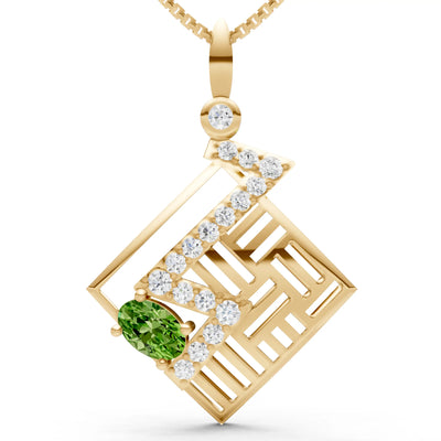 Lightning Gemstone Pendant