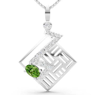 Lightning Gemstone Pendant