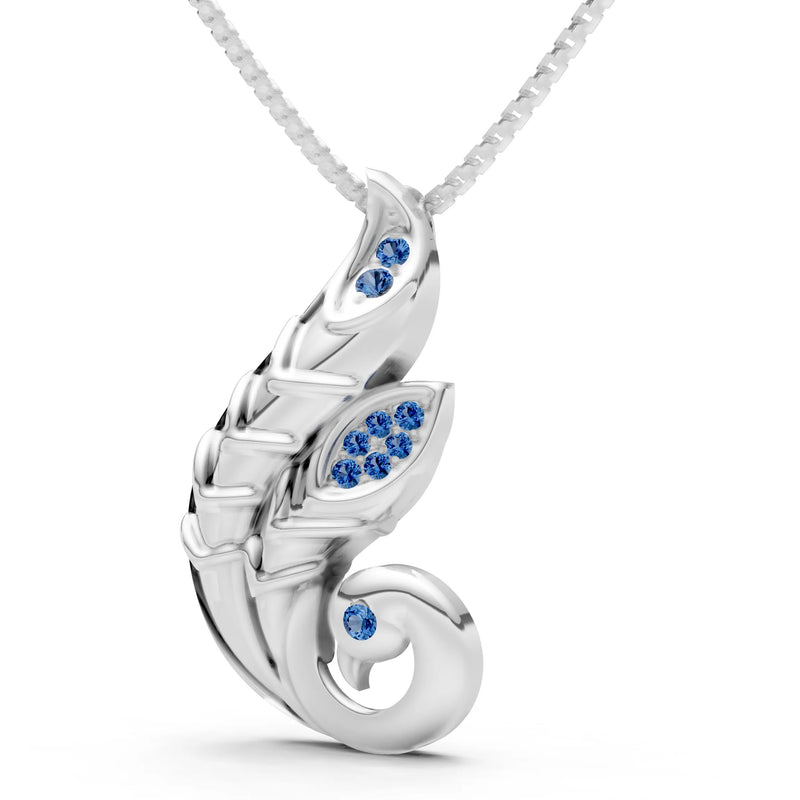 London Blue Topaz Peacock Pendant