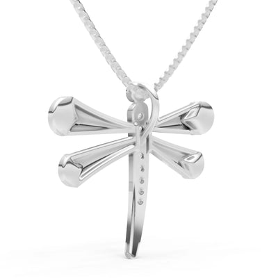 Diamond Dragonfly Pendant