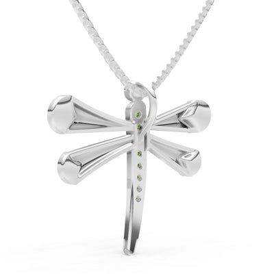 Peridot Dragonfly Pendant