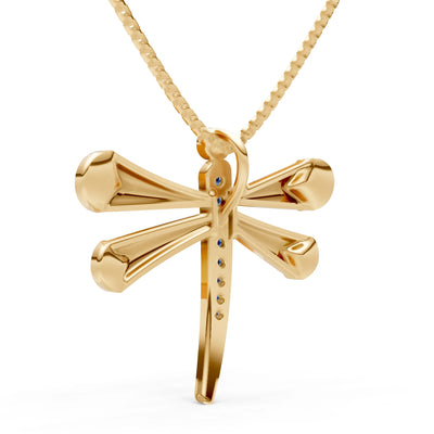 London Blue Topaz Dragonfly Pendant