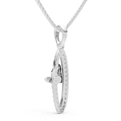 Diamond Butterfly Pendant